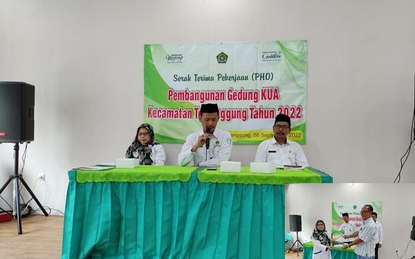 Serah Terima Pekerjaan (PHO) Pembangunan Gedung KUA Kec. Temanggung