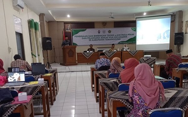 Penyelenggara Zakat dan Wakaf Kemenag Kab. Temanggung Gelar Pembinaan Dan Bimtek e-AIW