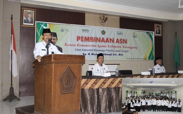 ASN Kemenag Kab. Temanggung Ikuti Pembinaan Kakanwil Kemenag Prov. Jateng