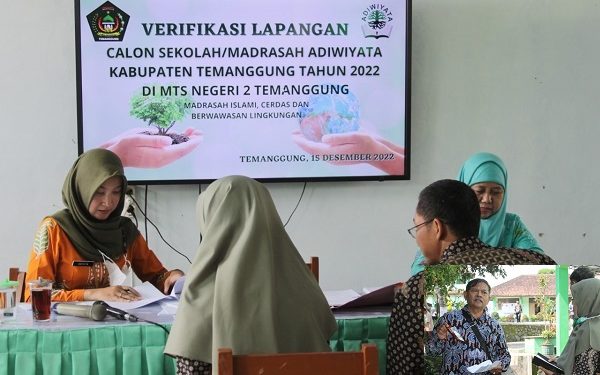 Verifikasi Lapangan Calon Madrasah Adiwiyata MTsN 2 Temanggung