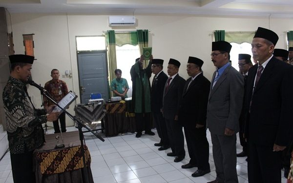 Pelantikan Kepala KUA di Lingkungan Kemenag Kab. Temanggung