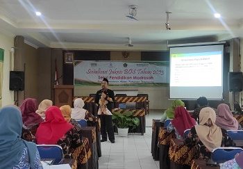 Kepala dan Bendahara Madrasah Ikuti Sosialisasi BOS Tahun Anggaran 2023