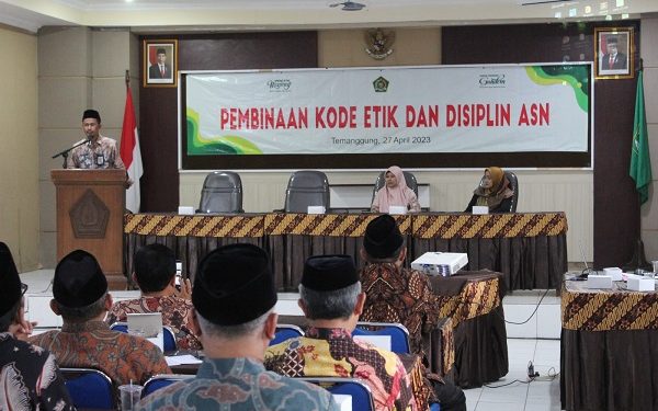 Kemenag Kab. Temanggung Gelar Pembinaan Kode Etik Dan Disiplin Pegawai