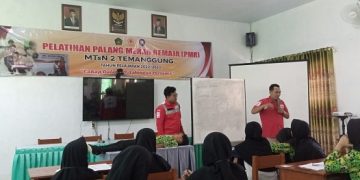 MTsN 2 Temanggung Gelar Pelatihan PMR Bagi Pinru Dan Wapinru