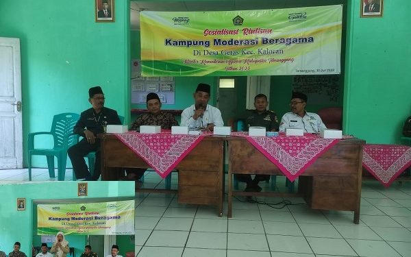 Kemenag Kab. Temanggung Gelar Sosialisasi Rintisan Kampung Moderasi Beragama