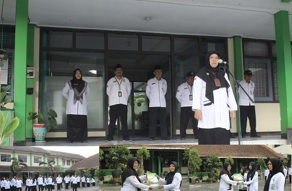 Apel Pagi Dan Penyerahan SK Kenaikan Pangkat di Lingkungan Kankemenag Kab. Temanggung