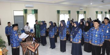 Pelantikan Dan Pengambilan Sumpah Jabatan Guru Ahli Pertama di Lingkungan Kemenag Kab. Temanggung