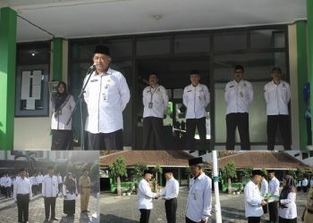 Apel Pagi Dan Penyerahan SK Pensiun di Lingkungan Kemenag Kab. Temanggung