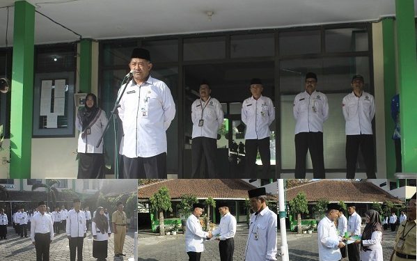 Apel Pagi Dan Penyerahan SK Pensiun di Lingkungan Kemenag Kab. Temanggung