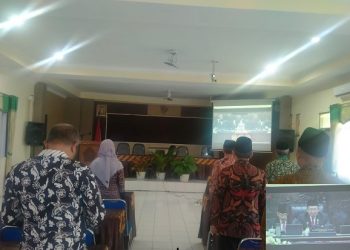 ASN Kemenag Kab. Temanggung Ikuti Pidato Kenegaraan Tahun 2023