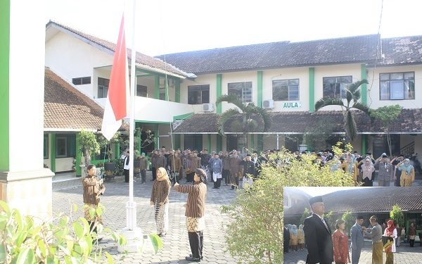 Upacara Pengibaran Bendera Memperingati HUT RI Ke-78 Kankemenag Kab. Temanggung