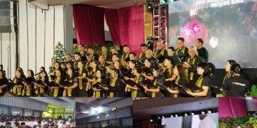 Kepala Kemenag Kab. Temanggung didampingi Ketua FKUB Hadiri Perayaan Natal Bersama