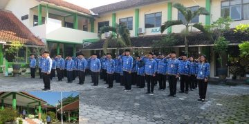 Kemenag  Kab. Temanggung Menggelar Apel Penghormatan Bendera Merah Putih