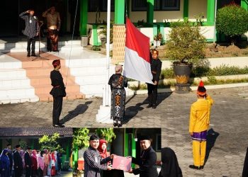 Kemenag Kab. Temanggung Gelar Upacara Peringatan HUT Ke 79 Kemerdekaan RI dan Penyerahan Piagam Penghargaan Satyalancana Karya Satya