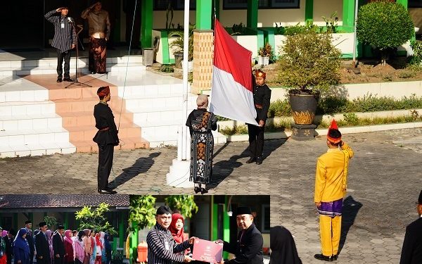 Kemenag Kab. Temanggung Gelar Upacara Peringatan HUT Ke 79 Kemerdekaan RI dan Penyerahan Piagam Penghargaan Satyalancana Karya Satya