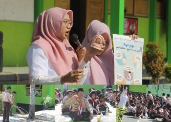 Rangkaian HUT RI Ke-79 MTsN 2 Temanggung Diawali Gerakan Aksi Bergizi Dan Bersih-Bersih