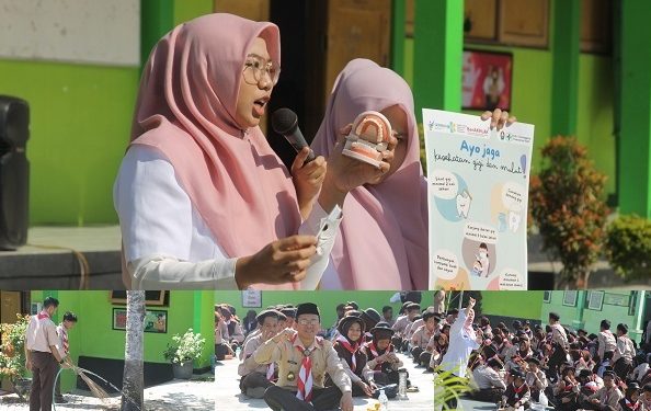 Rangkaian HUT RI Ke-79 MTsN 2 Temanggung Diawali Gerakan Aksi Bergizi Dan Bersih-Bersih