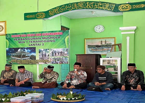 Doa Bersama Menandai Awal Pembangunan Musholla MIN 1 Temanggung