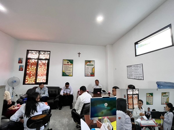 Kantor Kemenag Kab. Temanggung Terima Tim Monev Bimas Katolik Kanwil Kemenag Prov. Jawa Tengah