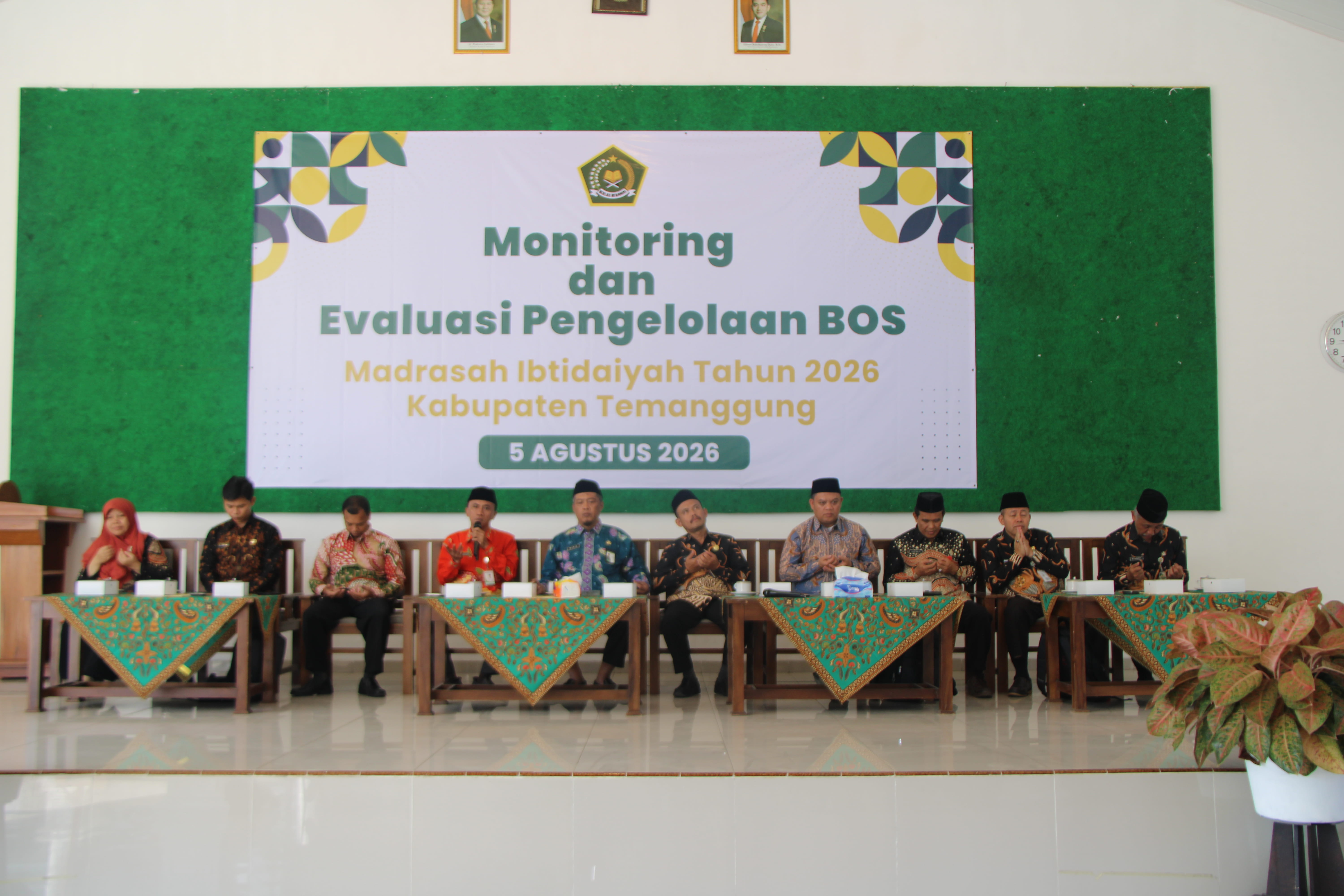 Monitoring BOS MI Tahap I, Kakankemenag Temanggung Ingatkan LPJ Disusun Sesuai Ketentuan