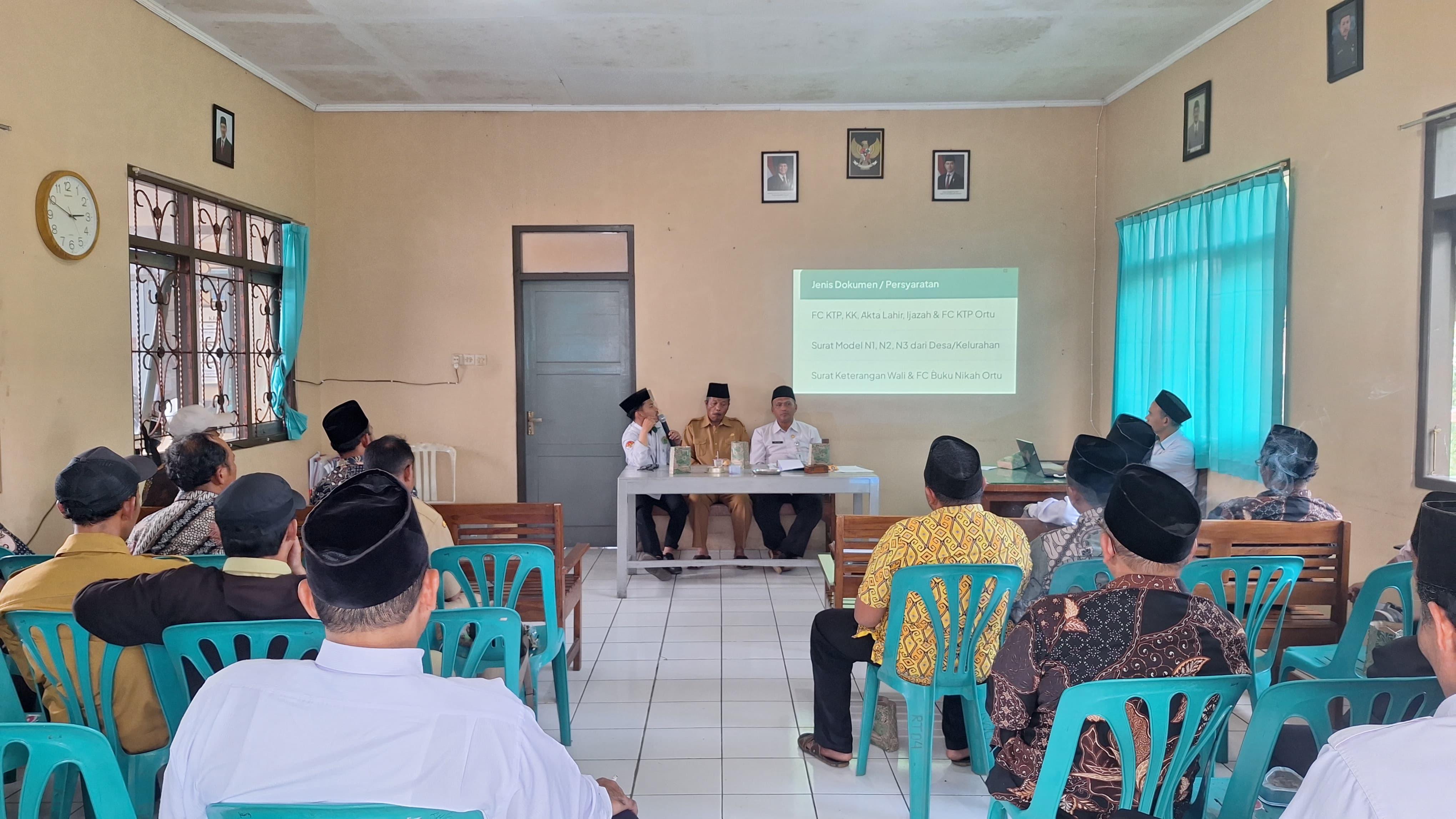 Kaum dan Modin Se-Kecamatan Bansari Bertekad Tertib Administrasi Pendaftaran Nikah