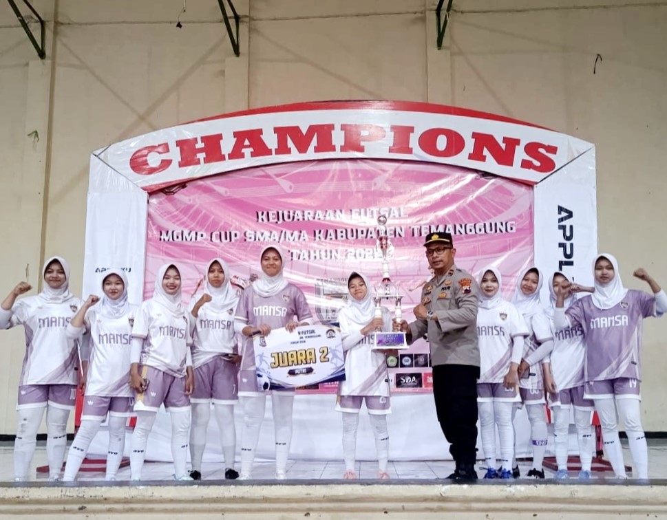 Perjuangan Luar Biasa, Tim Futsal Putri MAN Temanggung Raih Runner-Up di MGMP CUP 2026