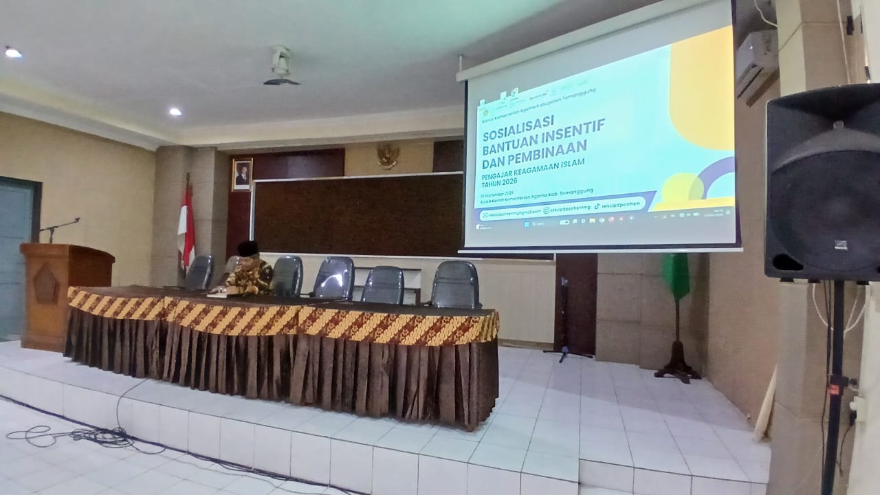 Seksi PD Pontren Gelar Sosialisasi Bantuan Insentif dan Pembinaan Pengajar Keagamaan Islam Tahun 2026