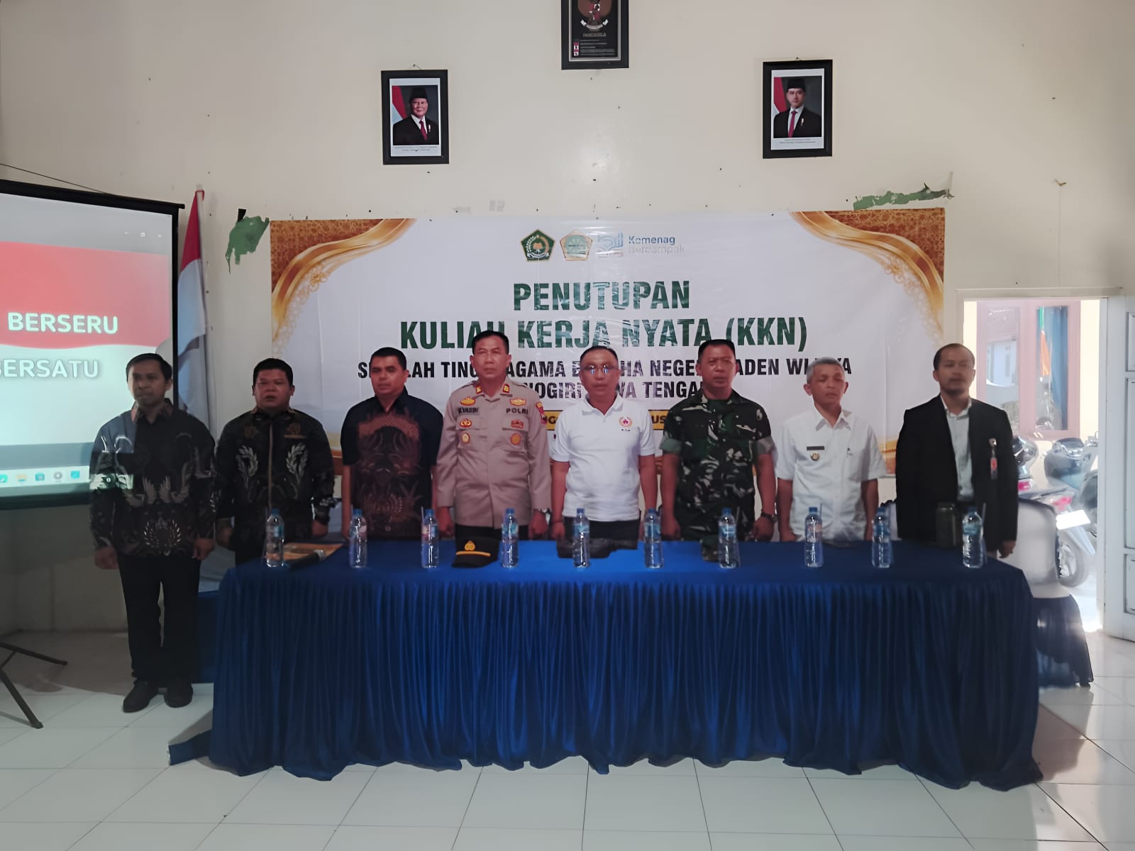 Penyelenggara Buddha Kankemenag Temanggung Hadiri Penutupan KKN STABN Raden Wijaya Wonogiri