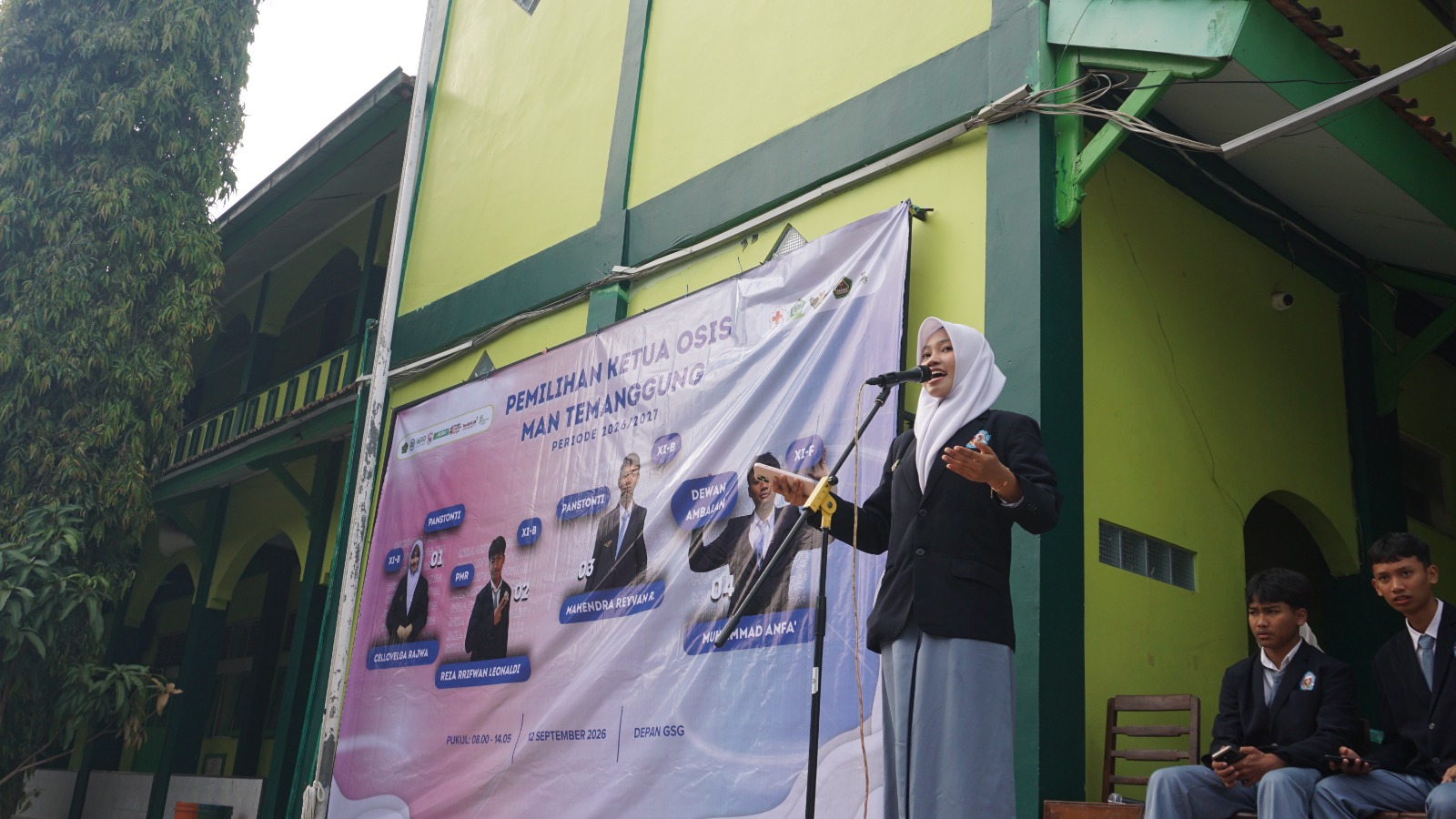 Dari Orasi Menuju Aksi, Empat Calon Ketua OSIS MAN Temanggung Paparkan Gagasan